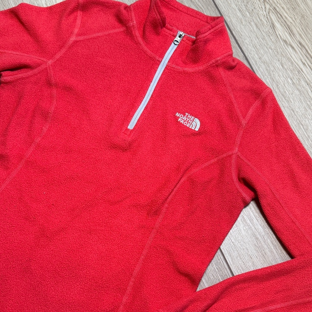 The North Face Women's Coral Fleece Pullover Sweatshirt Activewear 1/4 Zip Small